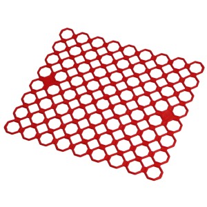 Wkład do zlewu kratka miękka 25x29 cm
