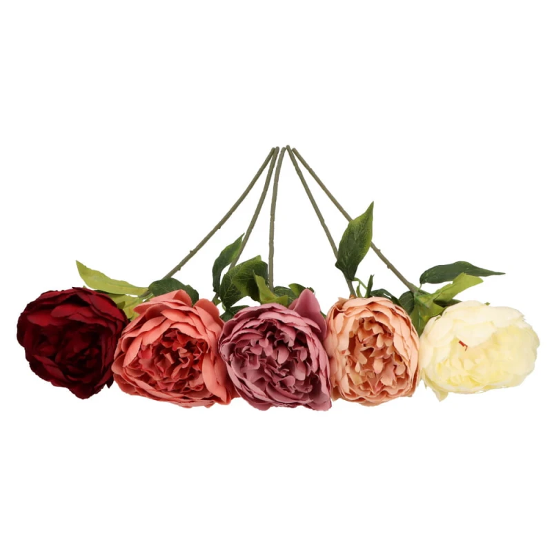 Kwiat sztuczny PIWONIA gałązka 56 cm ASC20542 – zdjęcie 2