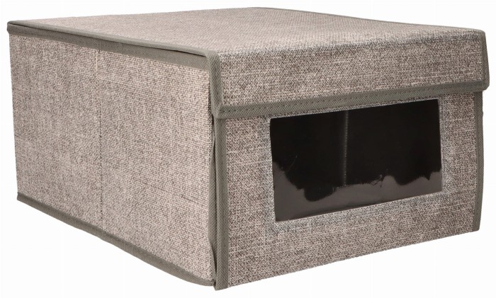 Organizer tekstylny zamykany z okienkiem 34x29x18 cm ASC19407 – zdjęcie 2