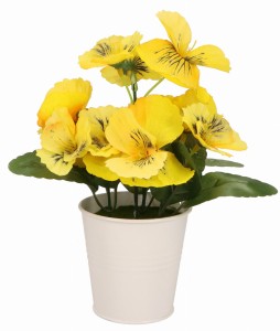 Kwiat sztuczny Bratek w doniczce 20 cm ASC23477 – zdjęcie 2