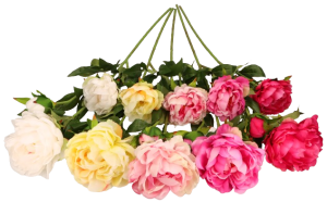 Kwiat sztuczny Piwonia gałązka 82 cm ASC23316 – zdjęcie 3