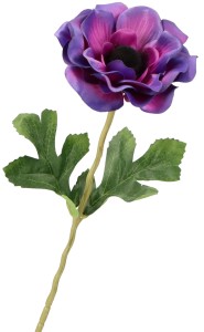 Kwiat sztuczny ANEMON gałązka 50 cm ASC20553-mix 4 kolorów