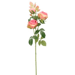 Kwiat sztuczny Róża gałązka 67cm ASC19601-1