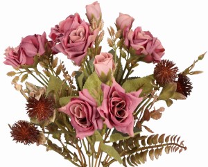 Bukiet sztucznych kwiatów Róża 35cm ASC24592-1 – zdjęcie 2