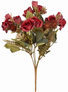 Bukiet sztucznych kwiatów Róża 35cm ASC24592-2