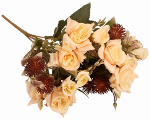 Bukiet sztucznych kwiatów Róża 35cm ASC24592-6 – zdjęcie 3