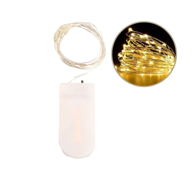 Lampki choinkowe 20LED druciki 200cm AST23989-WARM
