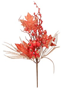 Gałązka ozdobna świąteczna 38cm ASC24997