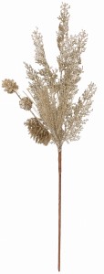 Gałązka ozdobna brokatowa 68cm AST232049-MIX