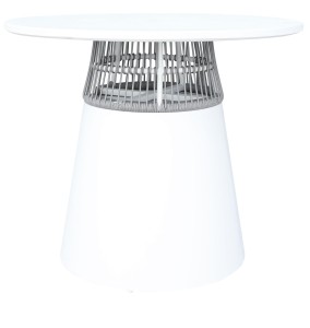 Stół ogrodowy BIAŁY śr. 90cm wys.75cm 8718-WH
