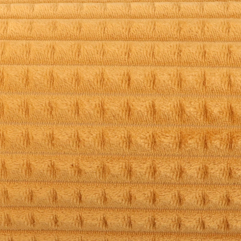 Koc tłoczony musztardowy 160x200 ASC240482-1 – zdjęcie 2