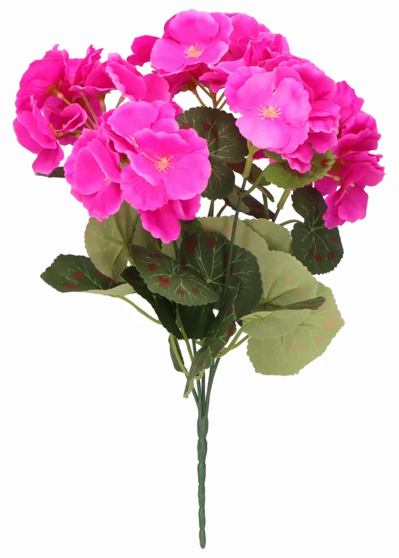 Bukiet sztucznych kwiatów Pelargonia 32cm ASC240850-MIX – zdjęcie 2