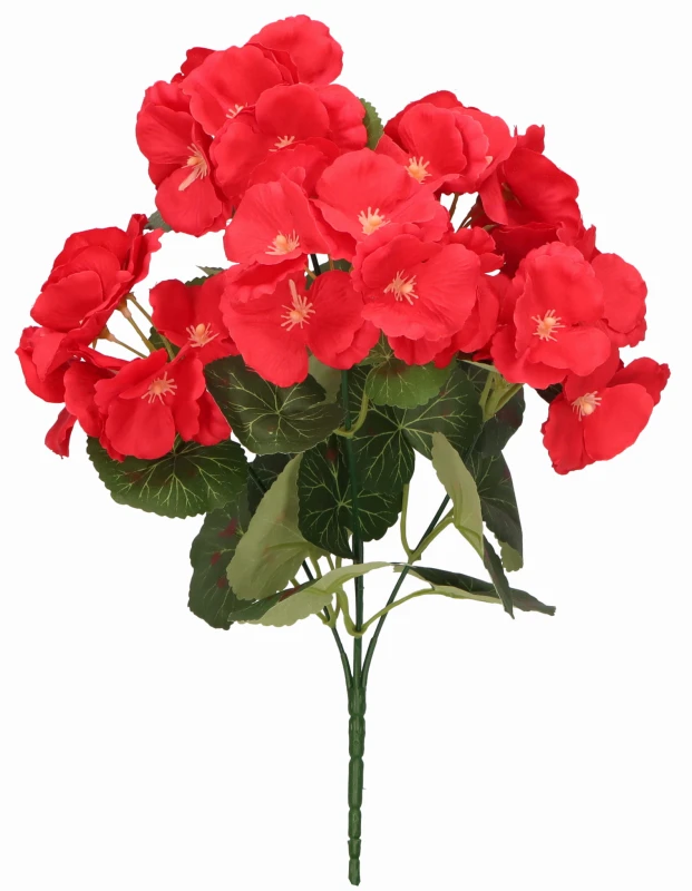 Bukiet sztucznych kwiatów Pelargonia 32cm ASC240850-MIX – zdjęcie 3