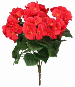 Bukiet sztucznych kwiatów Pelargonia 37cm  ASC240851-MIX – zdjęcie 2