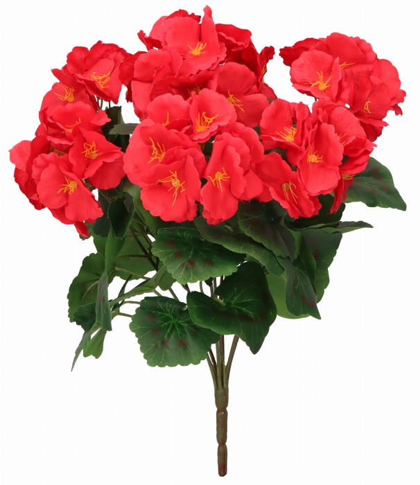Bukiet sztucznych kwiatów Pelargonia 37cm  ASC240851-MIX – zdjęcie 2