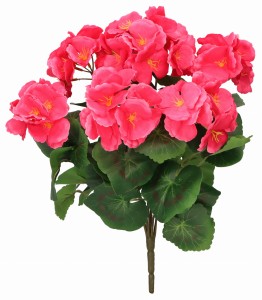 Bukiet sztucznych kwiatów Pelargonia 37cm  ASC240851-MIX – zdjęcie 3