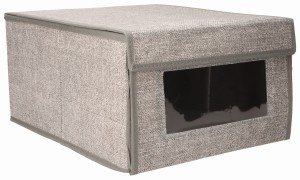 Organizer zamykany z okienkiem do szafy garderoby 34x29x18cm ASC19407-3