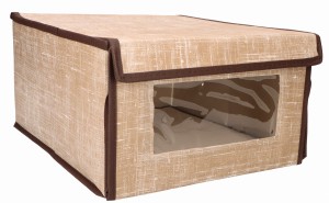 Organizer zamykany z okienkiem do szafy garderoby 34x29x18cm ASC19407-4