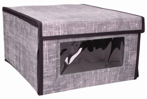 Organizer zamykany z okienkiem do szafy garderoby 34x29x18cm ASC19407-5