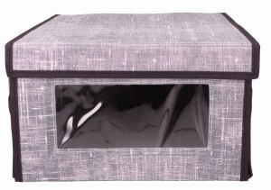 Organizer zamykany z okienkiem do szafy garderoby 34x29x18cm ASC19407-5 – zdjęcie 3