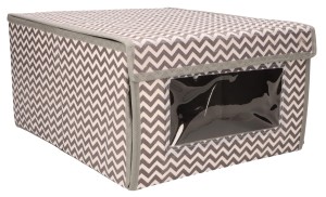 Organizer zamykany z okienkiem do szafy garderoby 34x29x18cm ASC19407-6