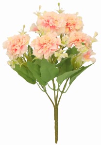 Bukiet sztucznych kwiatów brzoskwiniowy 27cm AST23143-6