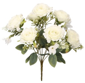 Kwiat sztuczny róża bukiet 39cm ASC20587-1