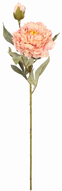 Kwiat sztuczny PIWONIA gałązka 66cm ASC25301-mix 8 kolorów – zdjęcie 3