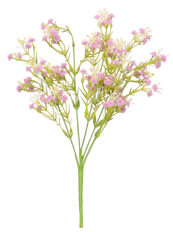 Roślina sztuczna gipsówka różowa bukiet 35cm AST23021-8