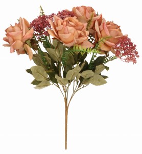 Bukiet sztucznych kwiatów Róża 40cm ASC24575-2