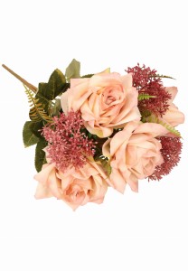 Bukiet sztucznych kwiatów Róża 40cm ASC24575-4 – zdjęcie 2