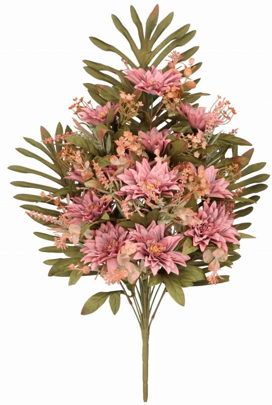 Bukiet sztucznych kwiatów typu 'leżak' Dalia 55cm ASC26208-mix 6 kolorów