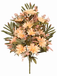 Bukiet sztucznych kwiatów typu 'leżak' Dalia 55cm ASC26208-mix 6 kolorów – zdjęcie 2