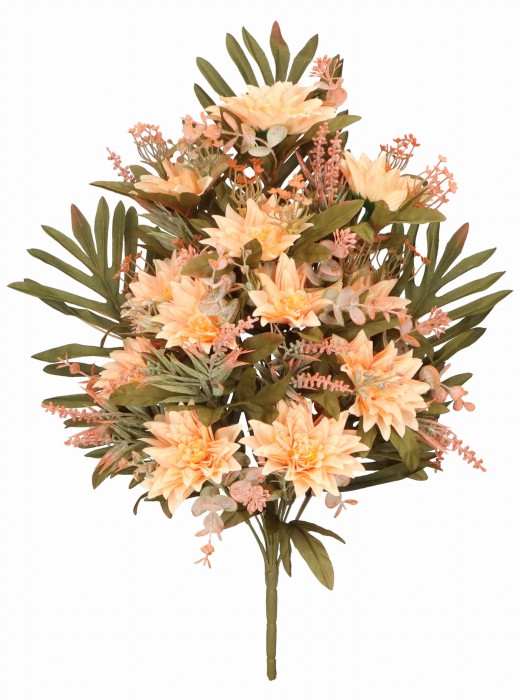 Bukiet sztucznych kwiatów typu 'leżak' Dalia 55cm ASC26208-mix 6 kolorów – zdjęcie 2