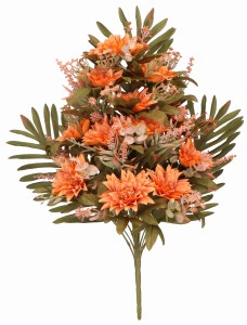 Bukiet sztucznych kwiatów typu 'leżak' Dalia 55cm ASC26208-mix 6 kolorów – zdjęcie 3