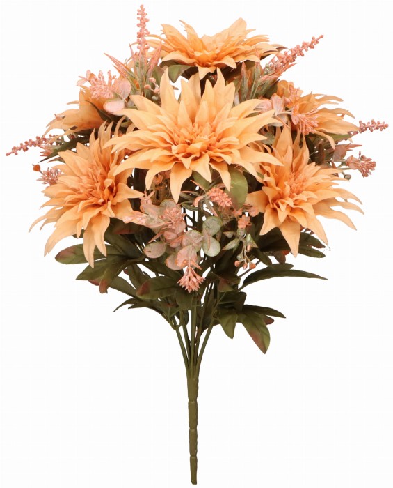 Bukiet sztucznych kwiatów Dalia 45cm ASC26201-mix 6 kolorów