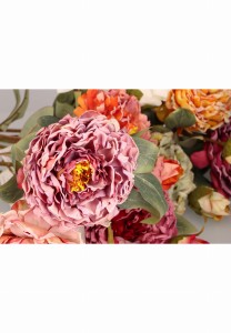 Kwiat sztuczny PIWONIA gałązka 66cm ASC25301-mix 8 kolorów