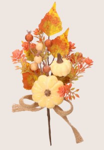 Gałązka jesienna z dynią 29cm ASC25647