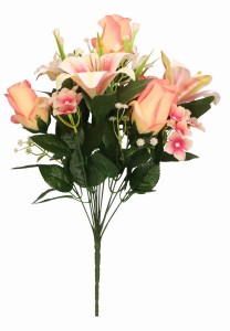 Liia/róża bukiet 52cm ASC27202-mix 4 kolorów – zdjęcie 3