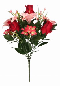 Liia/róża bukiet 52cm ASC27202-mix 4 kolorów – zdjęcie 4