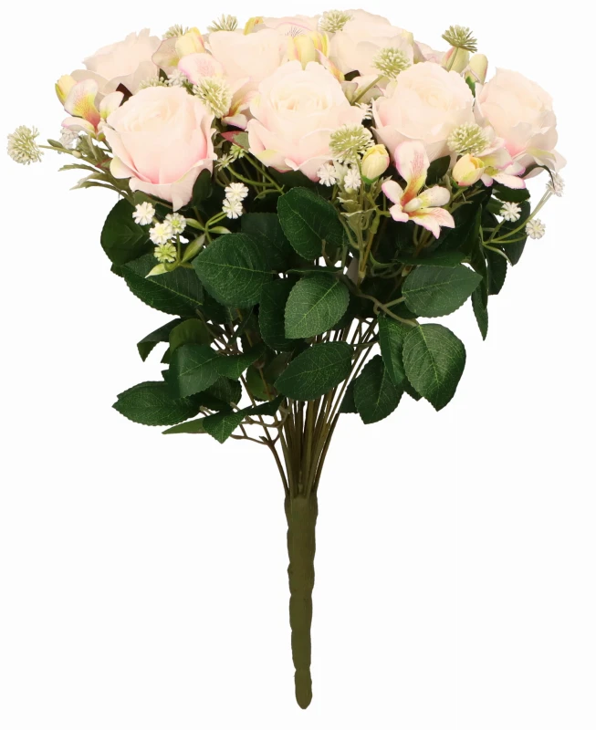 Róża bukiet 46cm ASC27205-mix 4 kolorów – zdjęcie 4