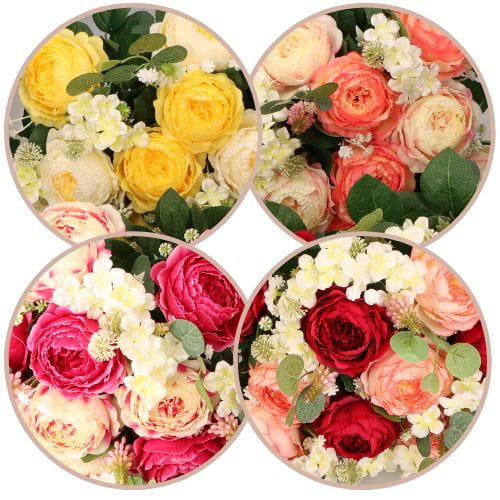 Piwonia bukiet 50cm ASC27207-mix 4 kolorów – zdjęcie 2