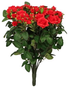 Róża bukiet 43cm ASC27198-mix 4 kolorów – zdjęcie 3