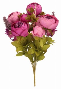 Piwonia bukiet 49cm ASC24741-mix 5 kolorów