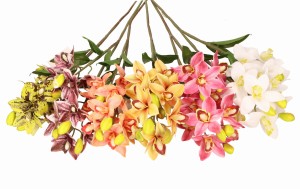 Cymbidium gałązka 67cm ASC25342-mix 6 kolorów – zdjęcie 2