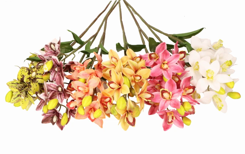 Cymbidium gałązka 67cm ASC25342-mix 6 kolorów – zdjęcie 2