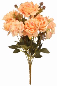 Bukiet róża/hortensja 50cm ASC25808-mix 6 kolorów