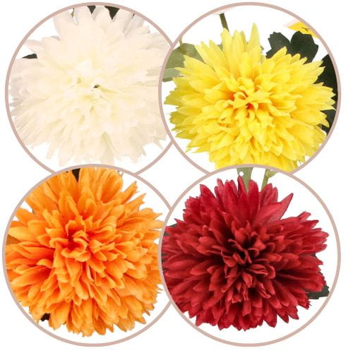 Chryzantema gałązka 51cm ASC24034-mix 4 kolorów – zdjęcie 2