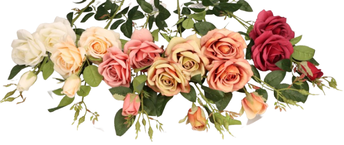 Róża gałązka 95cm ASC25802-mix 6 kolorów – zdjęcie 2