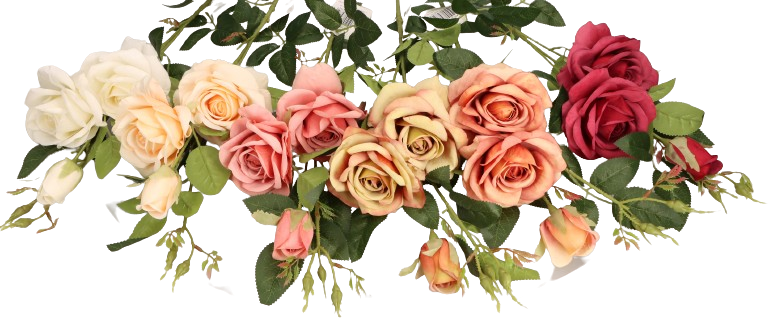 Róża gałązka 95cm ASC25802-mix 6 kolorów – zdjęcie 2